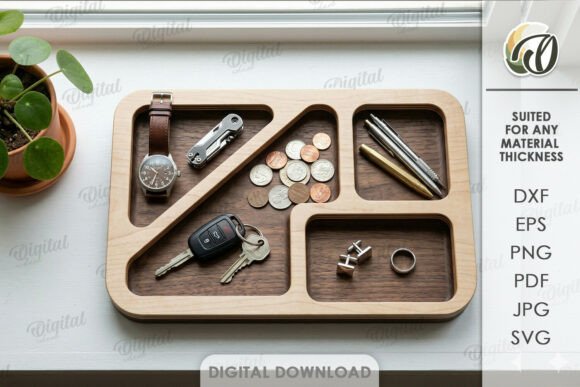3D Dump Tray Laser Cut: A Bold Design Asset
