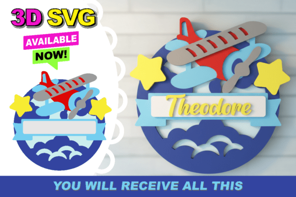 Airplane Baby Name Sign 3D SVG: A Practical Evaluation