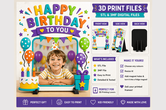 Bring Memories to Life: The Ultimate Guide to 3D Printing Kids Birthday Photo Frames