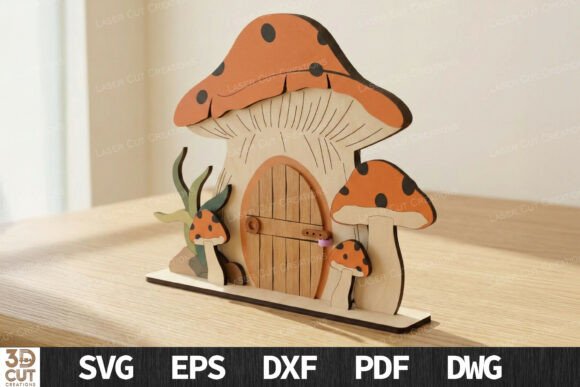 Bringing Magic to Life with the Mushroom Fairy House 3D SVG