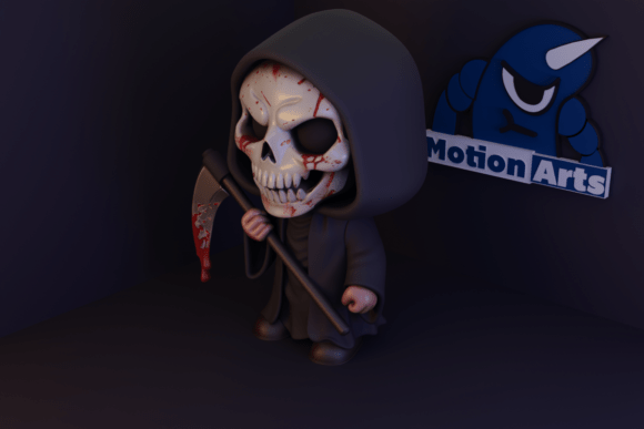 Death Cartoon 3D Printable Model for 3D Printing