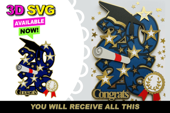 Graduation 2026 Topper 3D SVG: Elevating Commemorative Designs