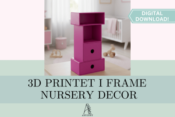 Letter I Shelf STL 3D Print Guide