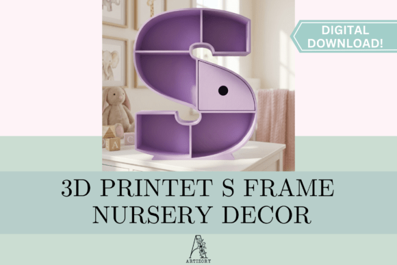 Letter S Organizer 3D Print STL 3D