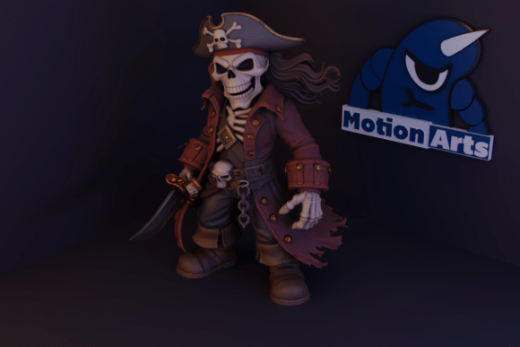 Pirate Skull 3D Model for 3D Printing