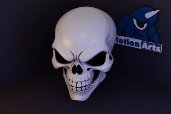 Sculpted Skull 3D Model for Printing