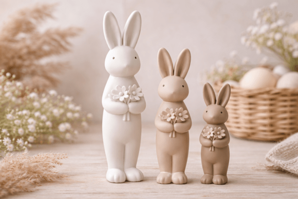 Spring Rabbit STL for 3D Printing