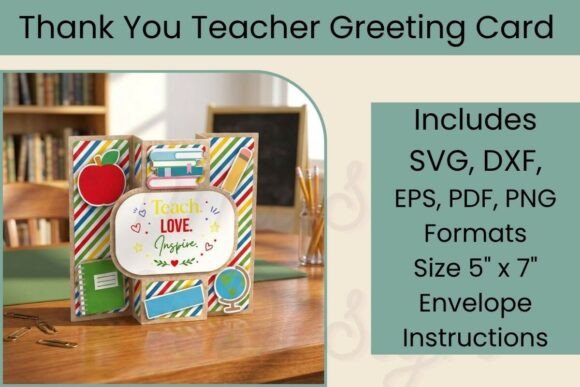 Teacher Thank You Card SVG, 3D Pop out: A Practical Evaluation