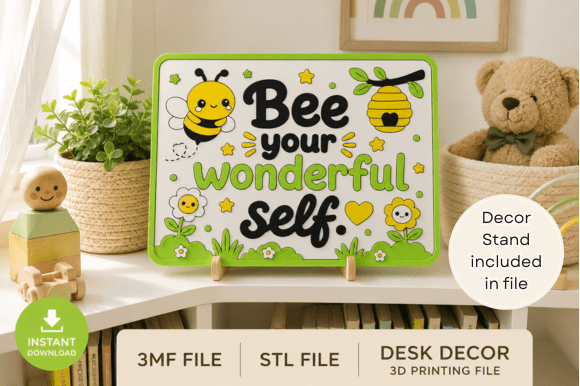 Transforming Kids' Spaces with the Cute Bee STL 3D Print Bundle