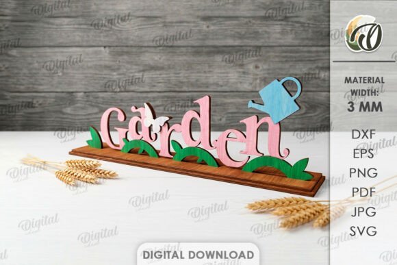 Transforming Spaces with the 3D Farm Word Stand Laser Cut Design